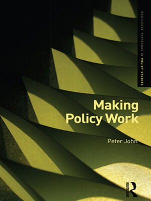cover image of Making Policy Work